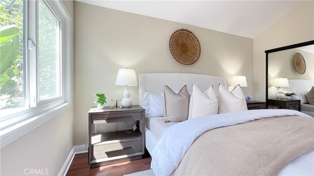 4 Salerno, Irvine, CA 92614 - bedroom featuring dark wood-type flooring and lofted ceiling
