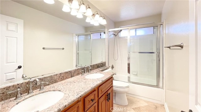 4 Salerno, Irvine, CA 92614 - full bath featuring double vanity and enclosed tub / shower combo