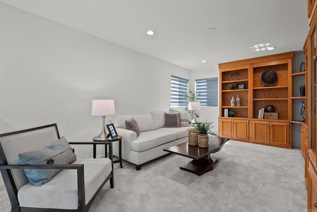 21905 Grovepark Dr, Saugus, CA 91350 - living area featuring light carpet and recessed lighting
