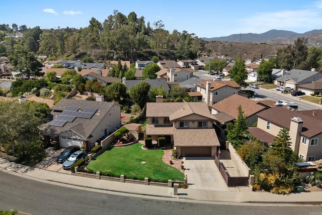 21905 Grovepark Dr, Saugus, CA 91350 - aerial view of residential area featuring a mountain backdrop