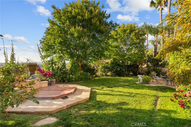 22440 Skylake Pl, Saugus, CA 91390 - view of grassy yard with a patio