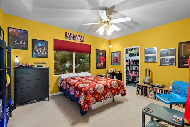 22440 Skylake Pl, Saugus, CA 91390 - carpeted bedroom with ceiling fan
