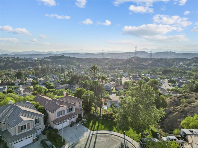 22440 Skylake Pl, Saugus, CA 91390 - aerial view of residential area with a mountainous background