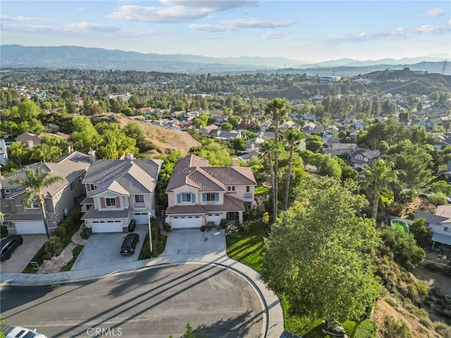 22440 Skylake Pl, Saugus, CA 91390 - aerial view of residential area with a mountain backdrop