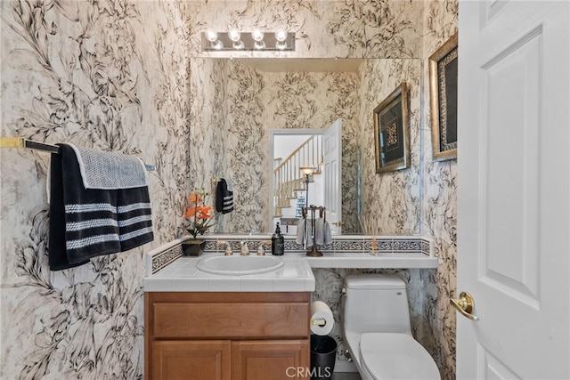 22440 Skylake Pl, Saugus, CA 91390 - half bath with vanity and toilet
