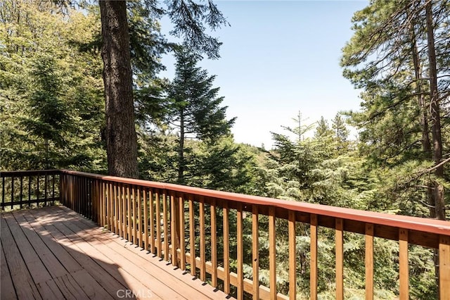 26350 Spyglass Dr, Lake Arrowhead, CA 92352 - view of wooden terrace