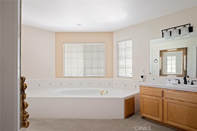 26350 Spyglass Dr, Lake Arrowhead, CA 92352 - full bath featuring vanity and a garden tub