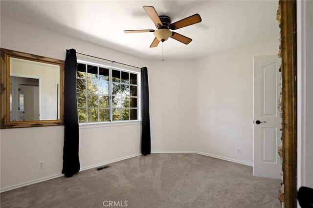 26350 Spyglass Dr, Lake Arrowhead, CA 92352 - unfurnished room with carpet flooring and ceiling fan