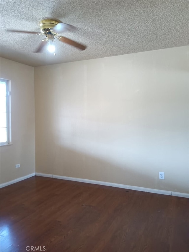 16614 Samgerry Dr, La Puente, CA 91744 - unfurnished room with wood finished floors, a textured ceiling, and a ceiling fan