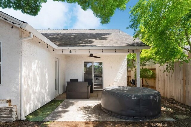 258 Vail Dr, Chico, CA 95973 - view of patio with a ceiling fan