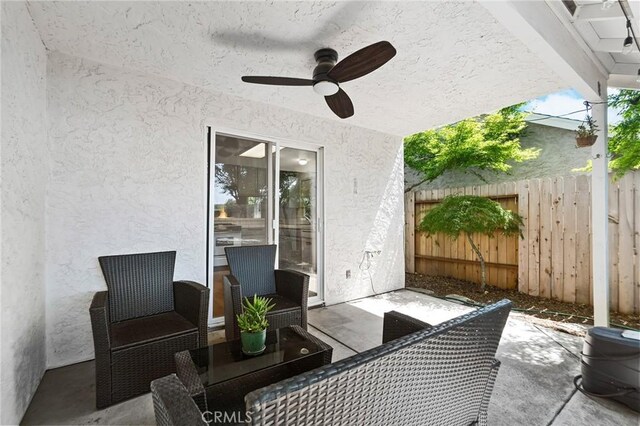 258 Vail Dr, Chico, CA 95973 - view of patio with a ceiling fan