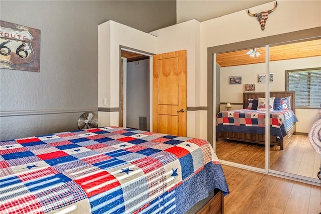 31297 All View Dr, Running Springs, CA 92382 - bedroom with wood finished floors