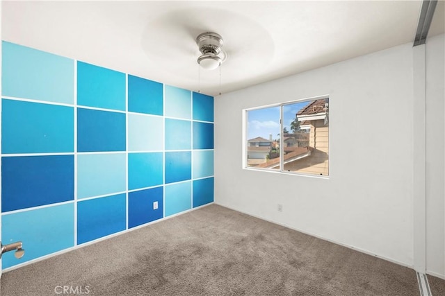 30470 Bayport Ln, Menifee, CA 92584 - carpeted empty room with a ceiling fan