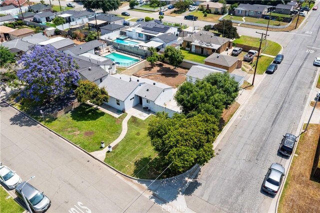 5402 N Fairvalley Ave, Covina, CA 91722 - aerial view of residential area featuring a pool