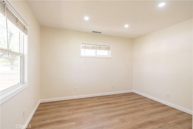 5402 N Fairvalley Ave, Covina, CA 91722 - unfurnished room with light wood-style floors and recessed lighting