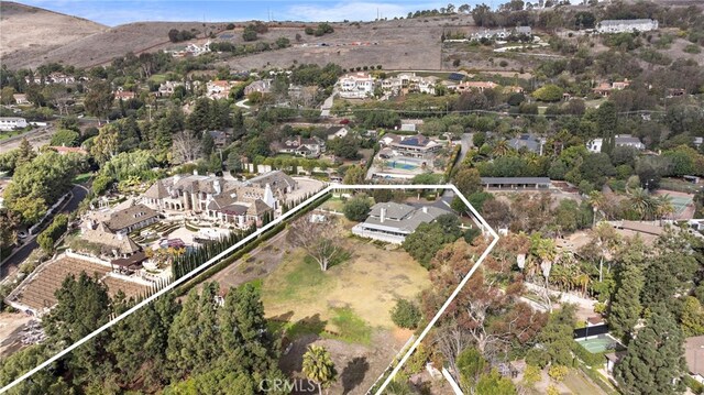 31593 Aguacate Rd, San Juan Capistrano, CA 92675 - aerial overview of property's location with property boundaries highlighted and nearby suburban area