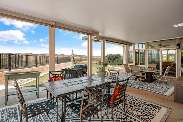 1139 Prussian, Oceanside, CA 92057 - sunroom / solarium featuring outdoor dining area, healthy amount of natural light, and a ceiling fan