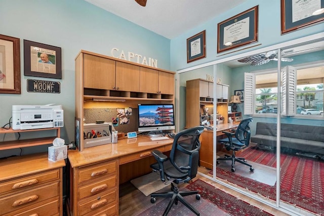 1139 Prussian, Oceanside, CA 92057 - home office with a ceiling fan