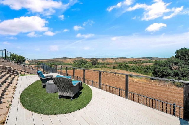1139 Prussian, Oceanside, CA 92057 - deck with stairs and a mountain view