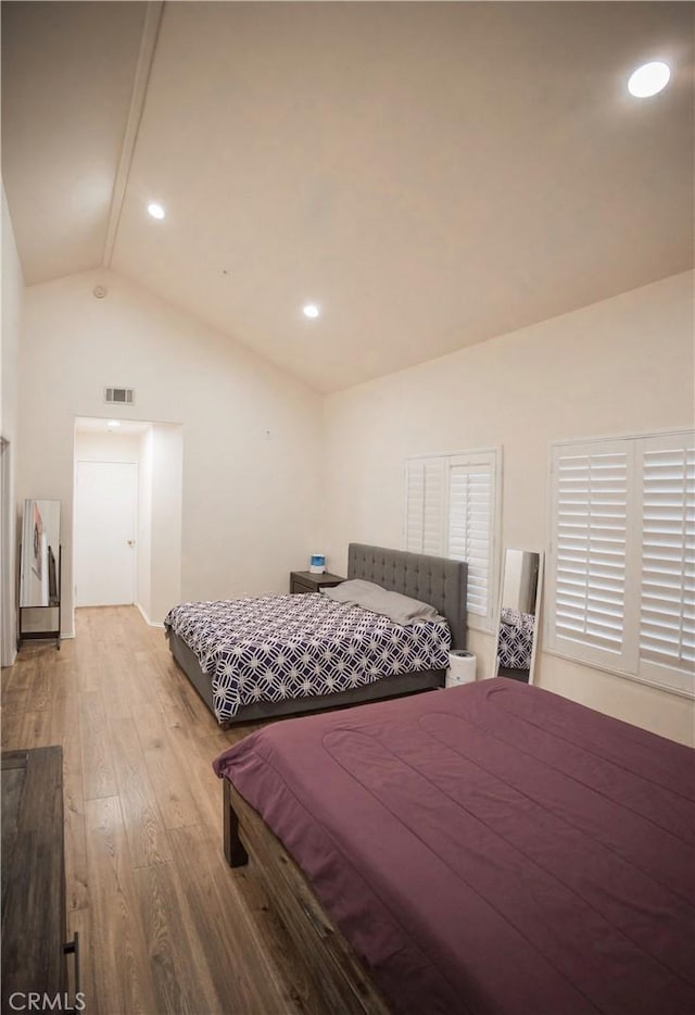 136541/2 Dronfield Ave, Sylmar, CA 91342 - bedroom featuring wood finished floors