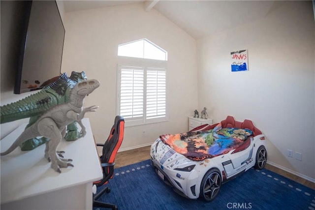136541/2 Dronfield Ave, Sylmar, CA 91342 - bedroom with wood finished floors and baseboards