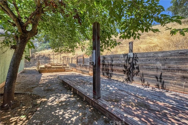 12410 Lakeview Dr, Clearlake Oaks, CA 95423 - view of yard with a wooden deck