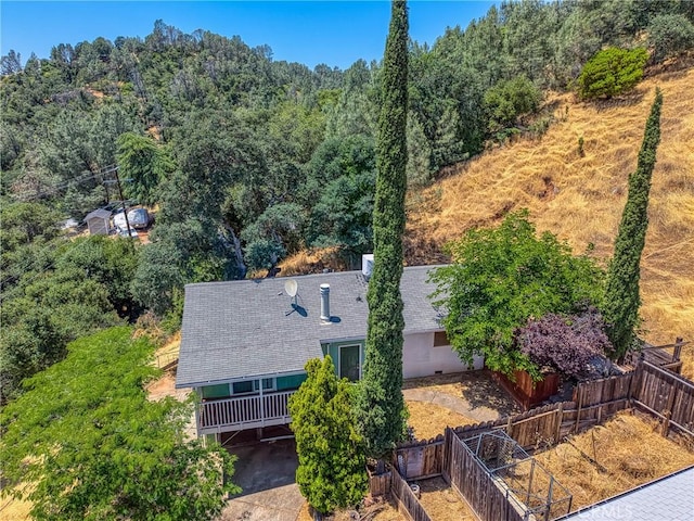 12410 Lakeview Dr, Clearlake Oaks, CA 95423 - view of subject property featuring a forest