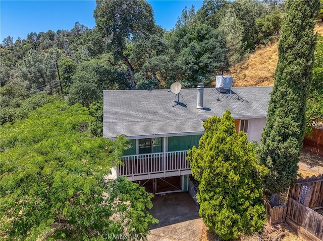 12410 Lakeview Dr, Clearlake Oaks, CA 95423 - view of front of home featuring a shingled roof