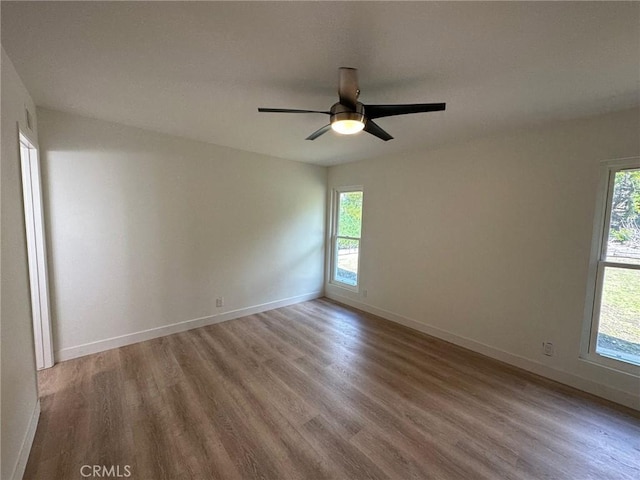 28802 El Canto Dr, Laguna Niguel, CA 92677 - spare room with wood finished floors and a ceiling fan