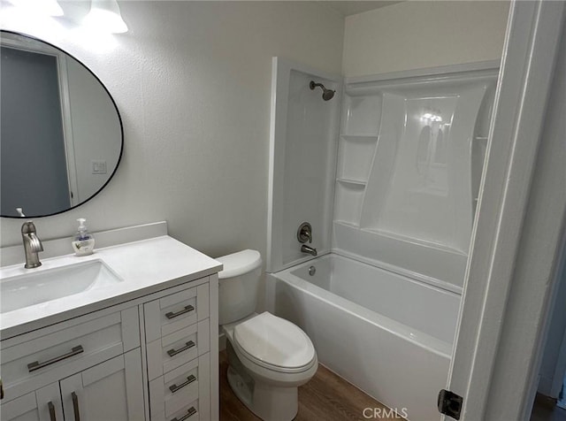 28802 El Canto Dr, Laguna Niguel, CA 92677 - bathroom featuring vanity, bathing tub / shower combination, and wood finished floors