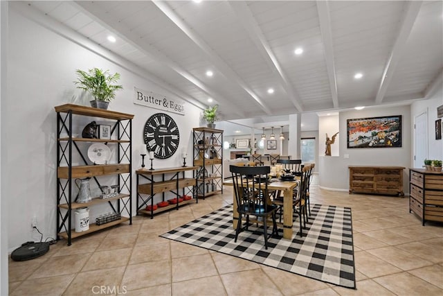 8967 Citation Ct, Rancho Cucamonga, CA 91737 - dining area featuring light tile patterned floors and baseboards