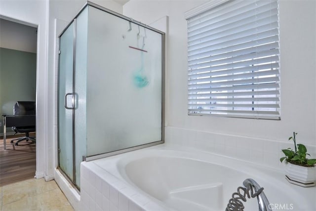13256 Garcia Ct, Rancho Cucamonga, CA 91739 - bathroom with a garden tub and a stall shower