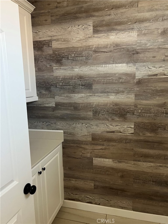 7448 Del Rio Vis, Yucca Valley, CA 92284 - bathroom featuring vanity and wood finished floors