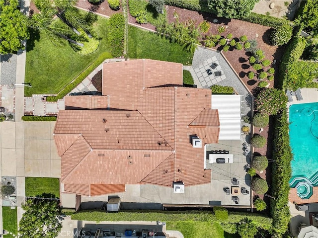 2074 Redgrove Way, Upland, CA 91784 - drone / aerial view of a pool area