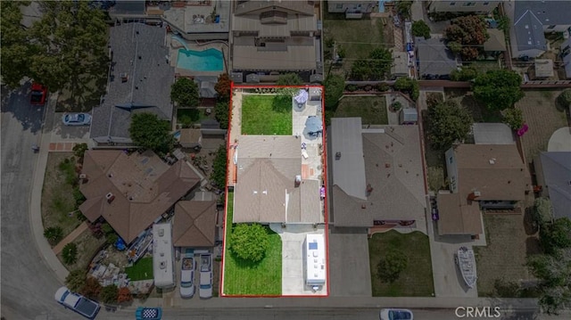 3848 Ocana Ave, Long Beach, CA 90808 - aerial overview of property's location with property parcel outlined
