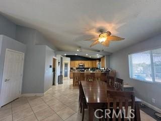14665 Echo Ln, Helendale, CA 92342 - dining space featuring ceiling fan and light tile patterned floors