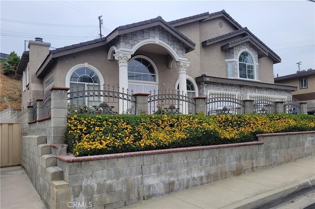 1389 Hillside St, Monterey Park, CA 91754 - view of front of property featuring a chimney and stucco siding