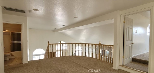 1389 Hillside St, Monterey Park, CA 91754 - hall featuring carpet floors and lofted ceiling