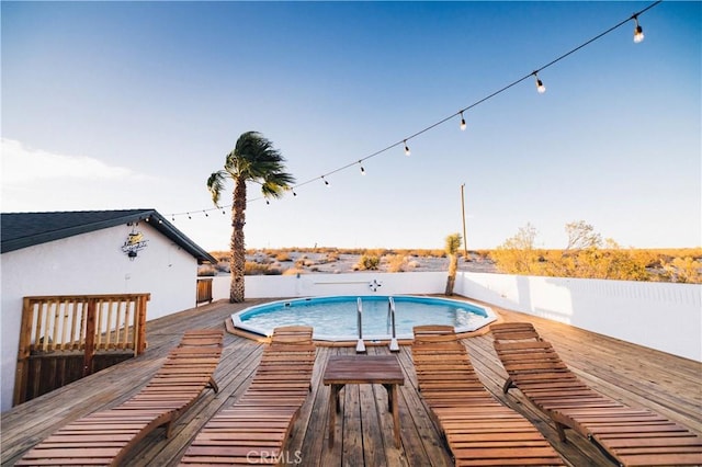 63326 Sunny Sands Dr, Joshua Tree, CA 92252 - view of pool featuring a deck