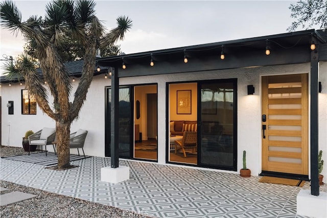 63326 Sunny Sands Dr, Joshua Tree, CA 92252 - rear view of house featuring stucco siding