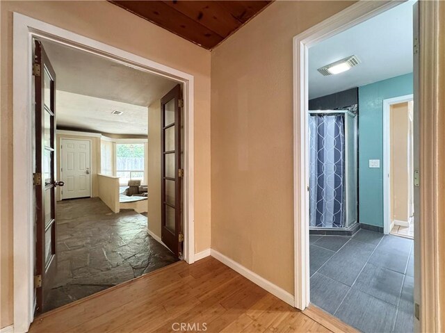 8 Geneva Ln, Chico, CA 95926 - hallway featuring wood finished floors and baseboards