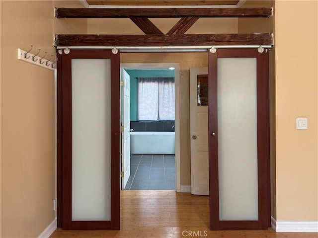 8 Geneva Ln, Chico, CA 95926 - corridor featuring wood finished floors and baseboards