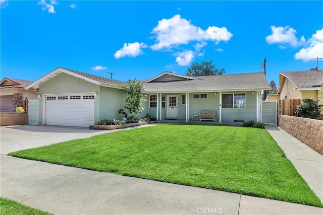 374 N Elm St, Orange, CA 92868 - ranch-style home with a garage, concrete driveway, and a shingled roof