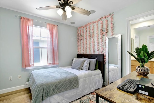 4533 Filson St, Riverside, CA 92507 - bedroom featuring wood finished floors, baseboards, and ceiling fan