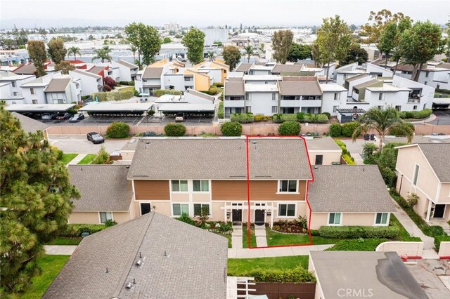 3021 S Sycamore St Unit D, Santa Ana, CA 92707 - aerial perspective of suburban area