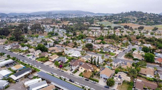 1242 Pleasant Hill St, Escondido, CA 92026 - aerial view of property's location with mountains and nearby suburban area