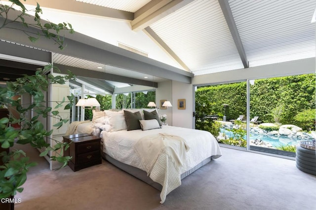 2279 Midwick Dr, Altadena, CA 91001 - bedroom with carpet and access to exterior