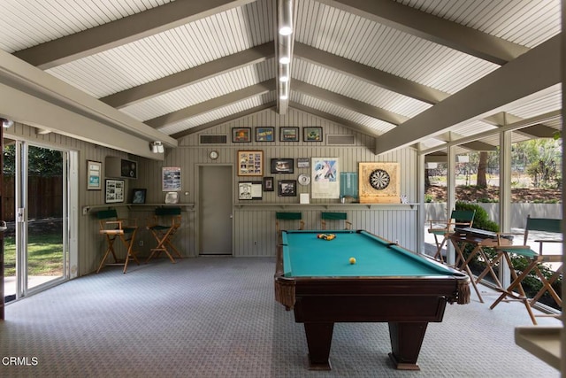 2279 Midwick Dr, Altadena, CA 91001 - playroom with carpet floors and billiards