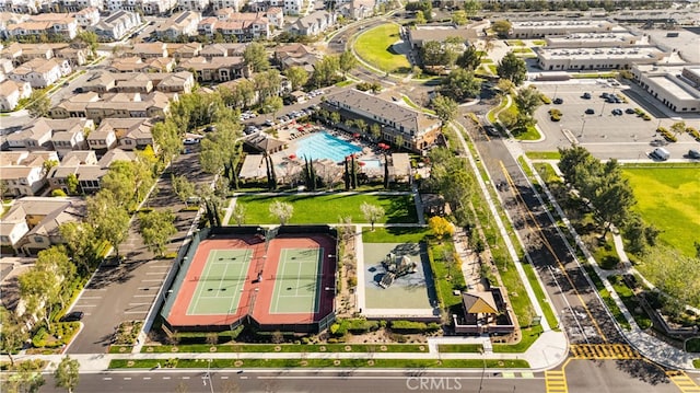 8254 Traveller St, Chino, CA 91708 - bird's eye view of a pool area