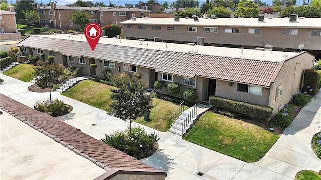 744 W Lambert Rd Unit 51, La Habra, CA 90631 - view of property featuring a residential view and stairs